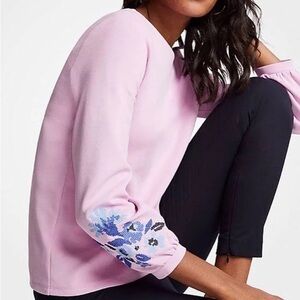 NWT Ann Taylor Embroidered Floral
Sweatshirt